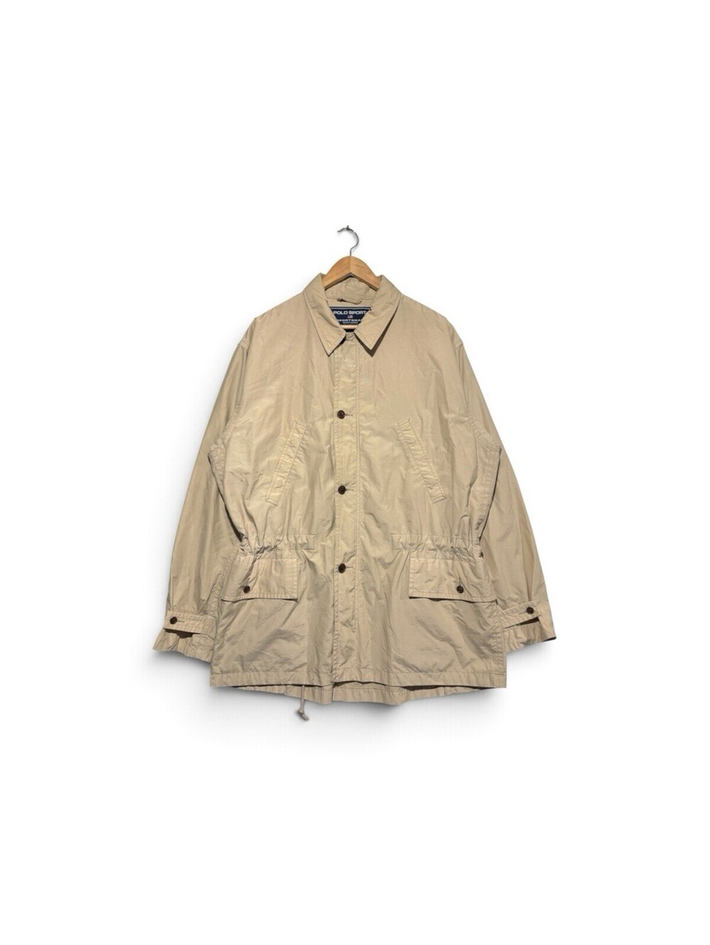 Vintage Polo Sport Ralph Lauren Sportsman Field Jacket Tan Size L Men's